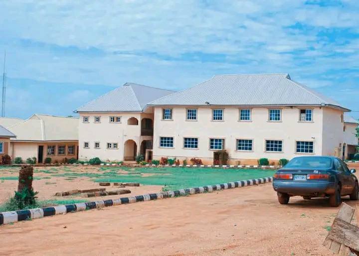 Side view of the campus building